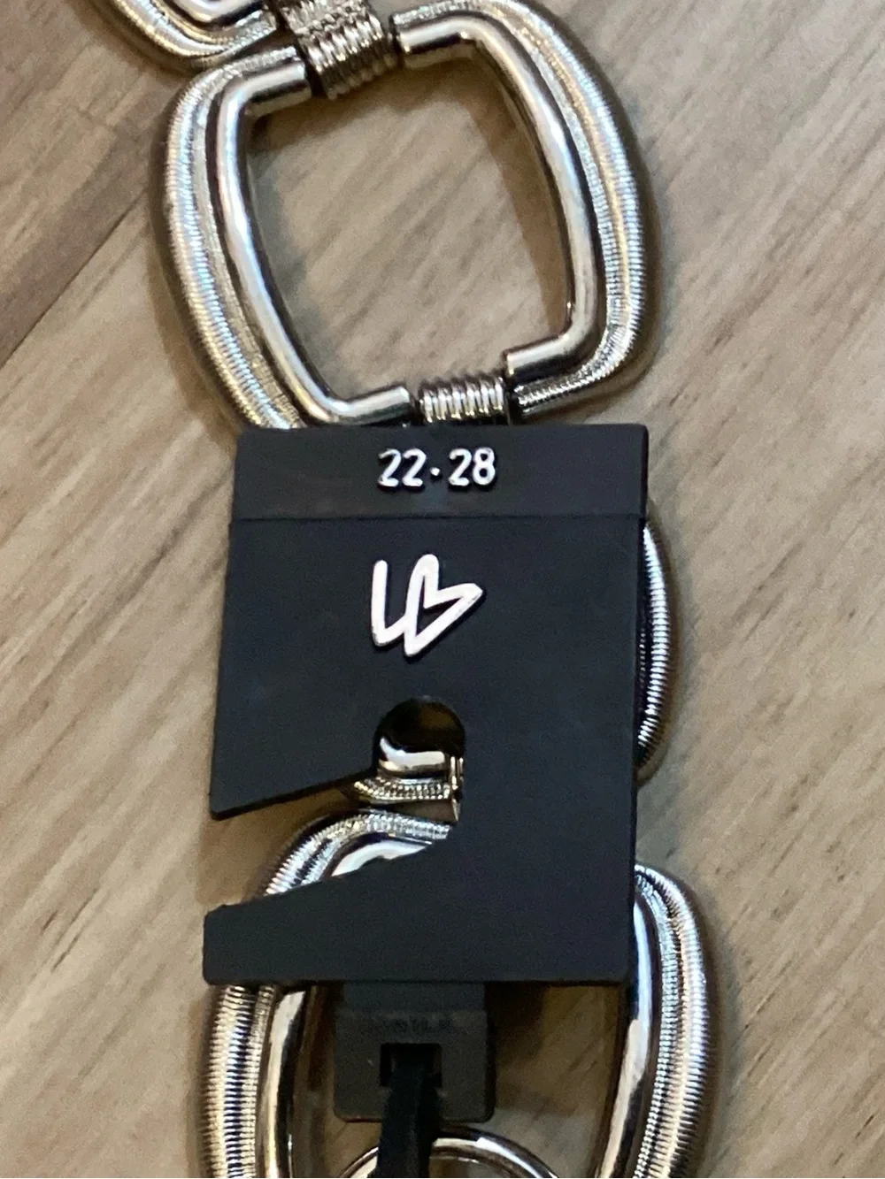 Silver-Tone Square Link Belt